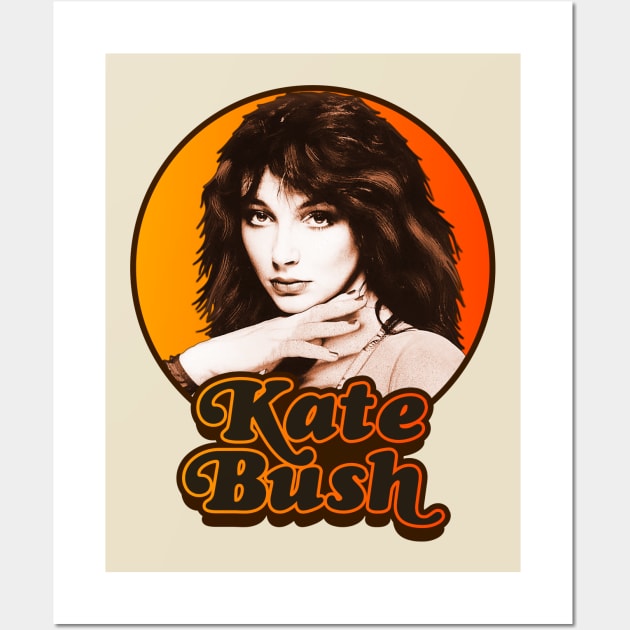 Retro Kate Bush Tribute Wall Art by darklordpug